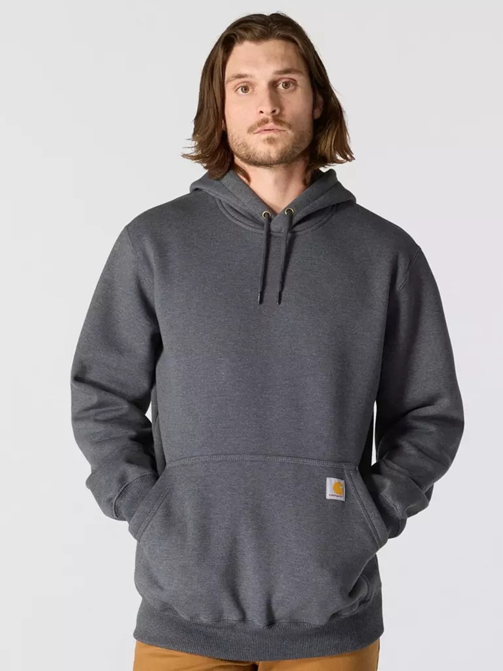 Carhartt Charcoal Hooded Pullover Sweatshirt size Medium